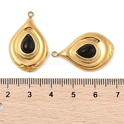 Natural Black Onyx(Dyed & Heated) Pendants&nbsp;STAS-P380-25G-03