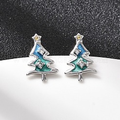 925 Sterling Silver Stud Earrings&nbsp;EJEW-D342-03P