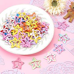 60Pcs 3 Style Cute Spray Painted Iron Snap Hair Clips&nbsp;PHAR-NB0001-07
