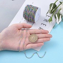 304 Stainless Steel Enamel Twisted Chains&nbsp;STAS-R100-40B