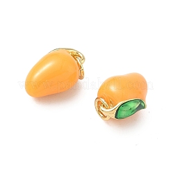 Brass Enamel Pendants&nbsp;KK-L256-44G-03