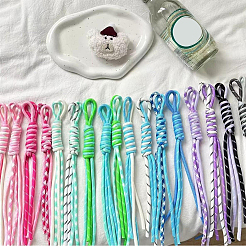 10Pcs 10 Colors Polyester Pendant Decorations&nbsp;HJEW-SC0003-18