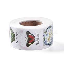 8 Patterns Butterfly Round Dot Self Adhesive Paper Stickers&nbsp;X-DIY-A042-13A