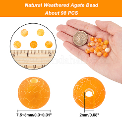 Natural Weathered Agate Bead Strands&nbsp;G-AR0002-59
