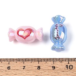UV Plating Opaque Acrylic Beads&nbsp;PACR-T018-03M
