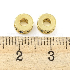 Rack Plating Brass Micro Pave Cubic Zirconia Spacer Beads&nbsp;KK-F089-39B-G06