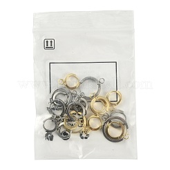 16Pcs 201 Stainless Steel Huggie Hoop Earrings Findings&nbsp;STAS-FS0002-26C