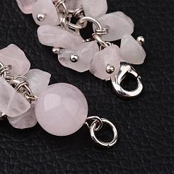 Rose Quartz Bracelets&nbsp;BJEW-JB02290-01