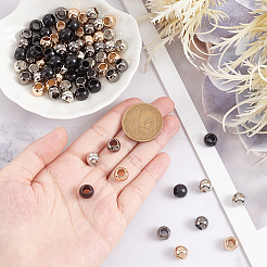 80Pcs 4 Colors Alloy European Beads&nbsp;FIND-PH0017-90