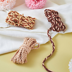 7.5 Yards 3 Colors  Braided Flat Faux Suede Cord&nbsp;LW-TA0001-04