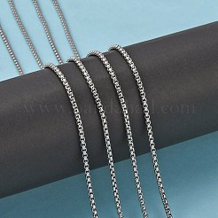 Tarnish Resistant 304 Stainless Steel Box Chains&nbsp;CHS-K001-37B