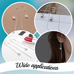 4 Pairs Alloy Stud Earring Findings&nbsp;FIND-BBC0003-32S