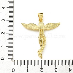 Rack Plating Brass Micro Pave Clear Cubic Zirconia Pendants&nbsp;KK-Z067-12G