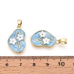 Brass Enamel Pendants&nbsp;KK-N277-08G