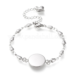 Tarnish Resistant Valentine's Day 304 Stainless Steel Bracelet Making&nbsp;STAS-L248-007P-A