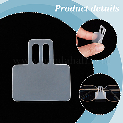 100Pcs Transparent PVC Glasses Price Tags Sleeve&nbsp;CDIS-GA0001-03