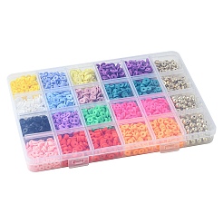 DIY Heishi Polymer Clay Beads Jewelry Making Finding Kit&nbsp;DIY-FS0005-94D