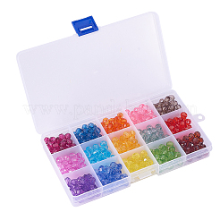 450Pcs 15 Colors Transparent Acrylic Beads&nbsp;TACR-CJ0001-31