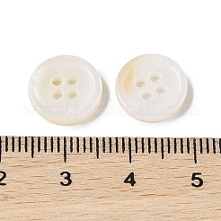 Natural Freshwater Shell Button&nbsp;BSHE-H018-10