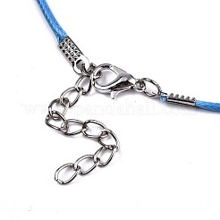 Waxed Cotton Cord Necklace Making&nbsp;MAK-S034-018