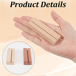 12Pcs 2 Colors Wooden Card Holders Base&nbsp;AJEW-GF0015-01