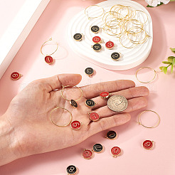 2 Sets Alloy Enamel Charms&nbsp;ENAM-TA0002-80