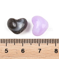 20Pcs Two Tone Opaque Imitation Gemstone Acrylic Beads&nbsp;MACR-F088-01