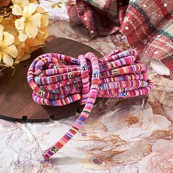 5M Ethnic Style Nylon Braided Round Cords&nbsp;OCOR-TA0003-21C