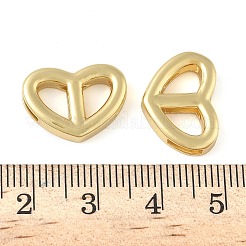 Brass Heart Linking Rings&nbsp;KK-L245-26G