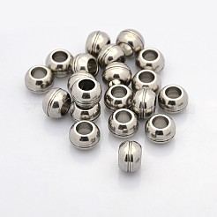 Tarnish Resistant Rondelle 201 Stainless Steel Beads&nbsp;STAS-N044-19