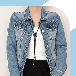2Pcs 2 Colors PU Leather Lariat Necklace&nbsp;NJEW-GF0001-16