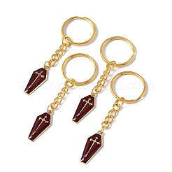 4Pcs Alloy Enamel Keychains&nbsp;KEYC-FS00036-01