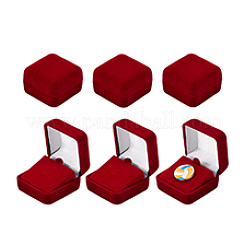 Plastic Cover with Velvet Brooch Packing Boxes&nbsp;VBOX-WH0012-08B