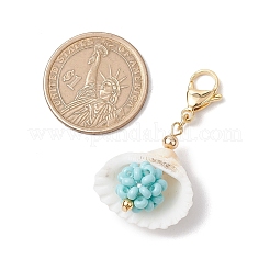 Natural Shell Pendant Decorations&nbsp;HJEW-MZ00171-04