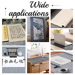 Chinese Calligraphy Felt Roll-up Mat&nbsp;AJEW-WH0818-017A