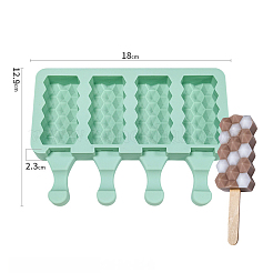Food Grade DIY Rectangle Ice-cream Silicone Molds&nbsp;LS-DIY-D062-07A