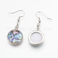 Shell Dangle Earrings&nbsp;EJEW-F162-C