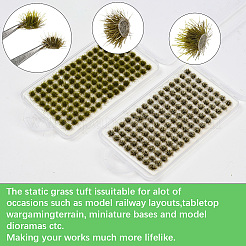 208Pcs 2 Colors Nylon Mini Grass Tufts&nbsp;AJEW-SP0003-17A