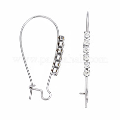 304 Stainless Steel Hoop Earrings Findings Kidney Ear Wires&nbsp;STAS-N092-138A-01