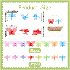 70Pcs 2 Styles Acrylic Claw Hair Clips&nbsp;PHAR-SP0001-29
