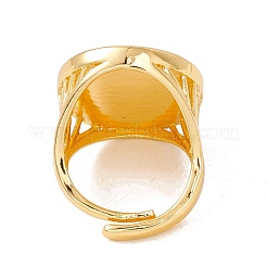 Adjustable Brass Finger Rings Components&nbsp;KK-G428-01G