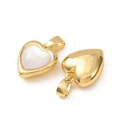 Brass & Natural Shell Pendants&nbsp;SH-CBADD64-09G