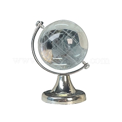 Featuring Brass and Glass Rotating Globe with Acid Etched Map&nbsp;PW-WGAE513-01