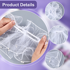 Gauze Lace Oversleeves for Women&nbsp;AJEW-WH20018-125A