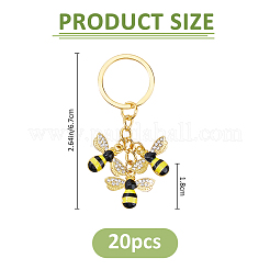 20Pcs Alloy Enamel Keychains&nbsp;KEYC-FH00097