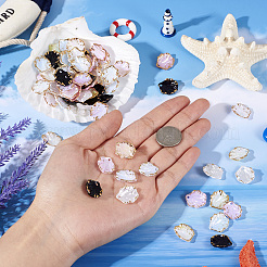 120Pcs 6 Colors Opaque Acrylic Pendants&nbsp;RESI-TA0002-97