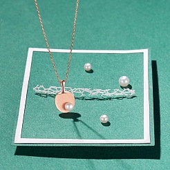 925 Sterling Silver Pendant Necklaces&nbsp;JN642A