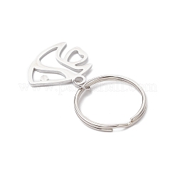Ocean Theme 304 Stainless Steel Keychains&nbsp;KEYC-JKC01213-02