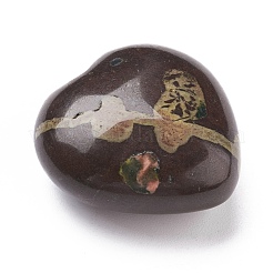 Natural Plum Blossom Jasper Heart Love Stone&nbsp;G-I285-06G