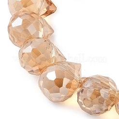 Electroplate Glass Beads Strands&nbsp;X-EGLA-D030-17I